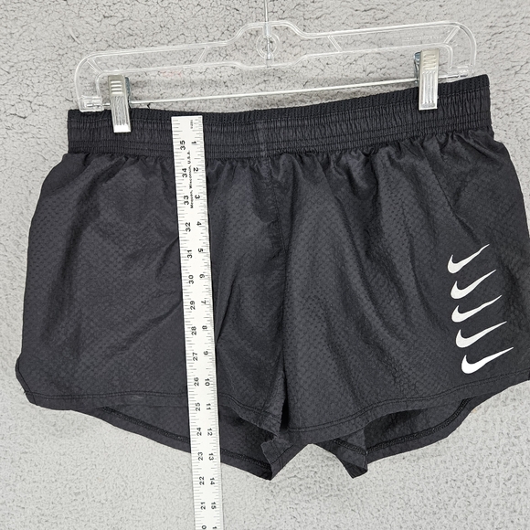 Nike Run Tempo Large Black Nylon Lined Running Shorts Womens - Picture 5 of 8